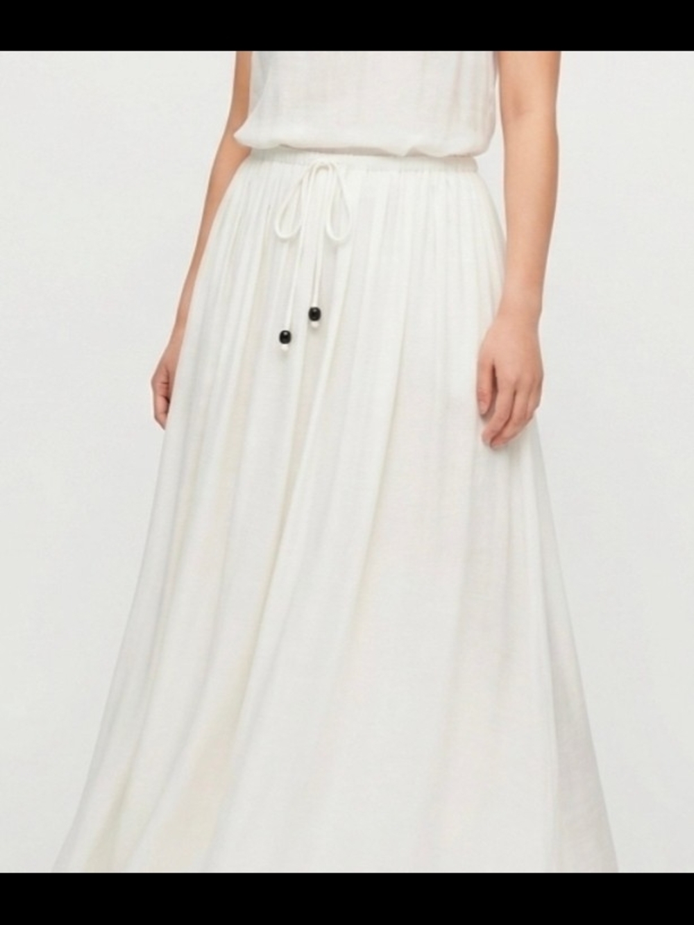 NWT VINCE CAMUTO IVORY MIDI SKIRT SZ 14